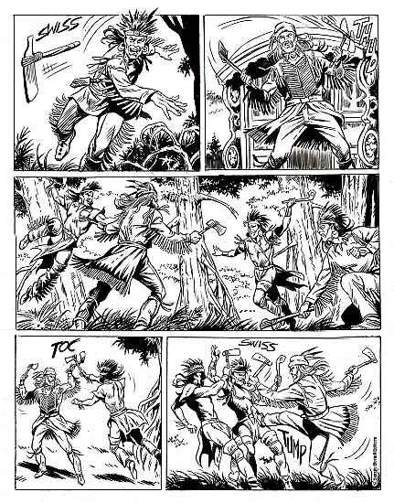 Zagor 2018 preview - a page by Mauro Laurenti