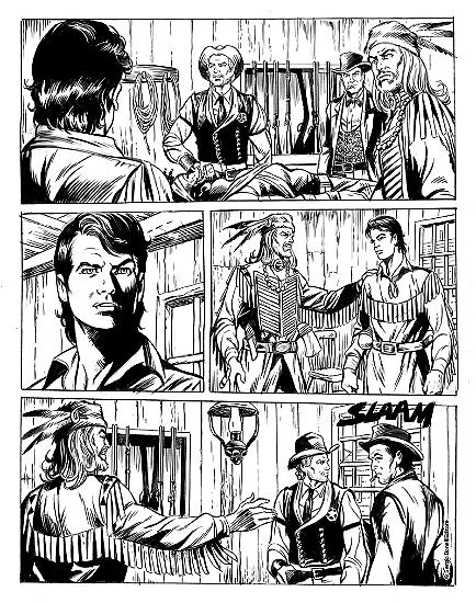 Zagor 2018 preview - a page by Mauro Laurenti