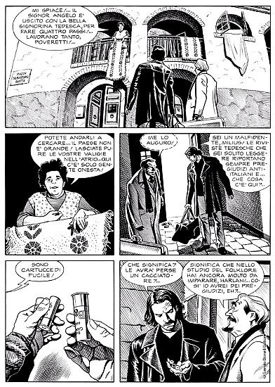 A page from "Le terminatrici". Script by Mauro Boselli, art by Majo.
