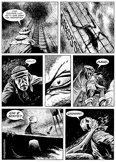 A page from "Il musicista stregato". Script by Mauro Boselli, art by Majo.