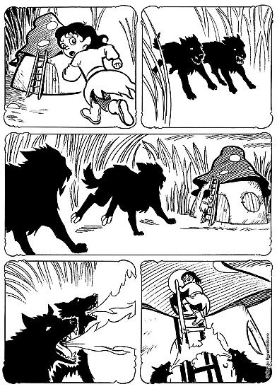 A page from "Il lato oscuro". Script by Alberto Ostini, art by Giulio Camagni.