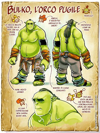 Lo studio di un personaggio per Dragonero Adventures.