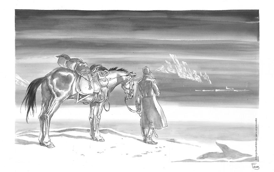 Preview "The Tartar Steppe" ("Il deserto dei tartari") - Art by Pasquale Frisenda.