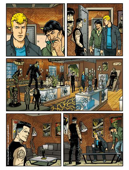 Martin Mystère 2020 - Art by Rosario Raho, colors by Daniele Rudoni e Alessandro Musumeci.