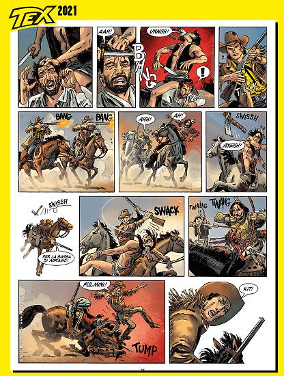 2021 Preview - Tex Romanzi a fumetti by Alfonso Font, colors by Matteo Vattani