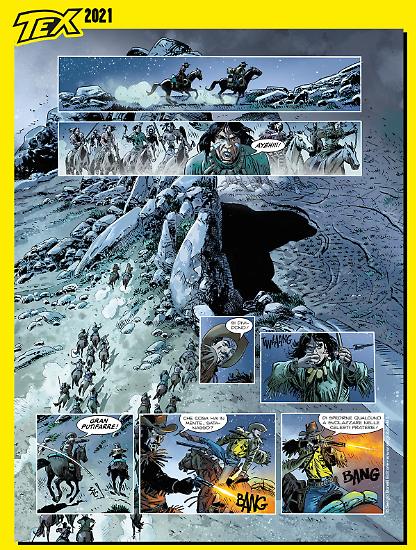 2021 Preview - Tex Romanzi a fumetti by Alfonso Font, colors by Matteo Vattani
