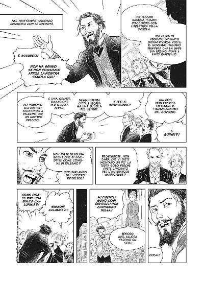 Una tavola di Andrea Accardi da "La vita di Otama". Testi di Keiko Ichiguchi.