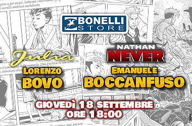 Bovo e Boccanfuso al Bonelli Store
